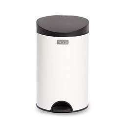 Th&ugrave;ng R&aacute;c inox Fitis Premium 12L - Tr&ograve;n đạp thấp - 3 M&agrave;u (Inox mờ, Trắng, Đen) - RPS1-901, RPS1-904, RPS1-903